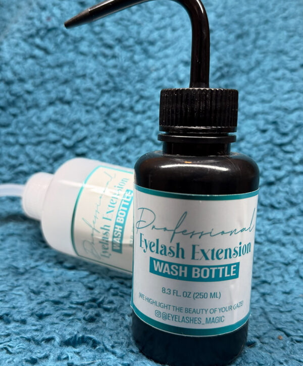 botella aplicadora para limpieza de extensiones de pestañas